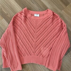 Pink Knit Sweater by Old Navy